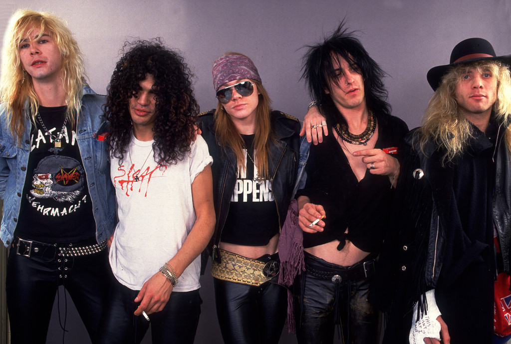 Guns and Roses on 12/19/87 in Chicago, Il. (Photo by Paul Natkin/WireImage)